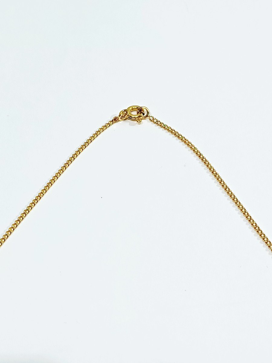 Curb Link Gold Chain   -photo-2