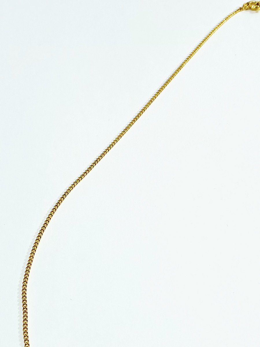 Curb Link Gold Chain   -photo-3