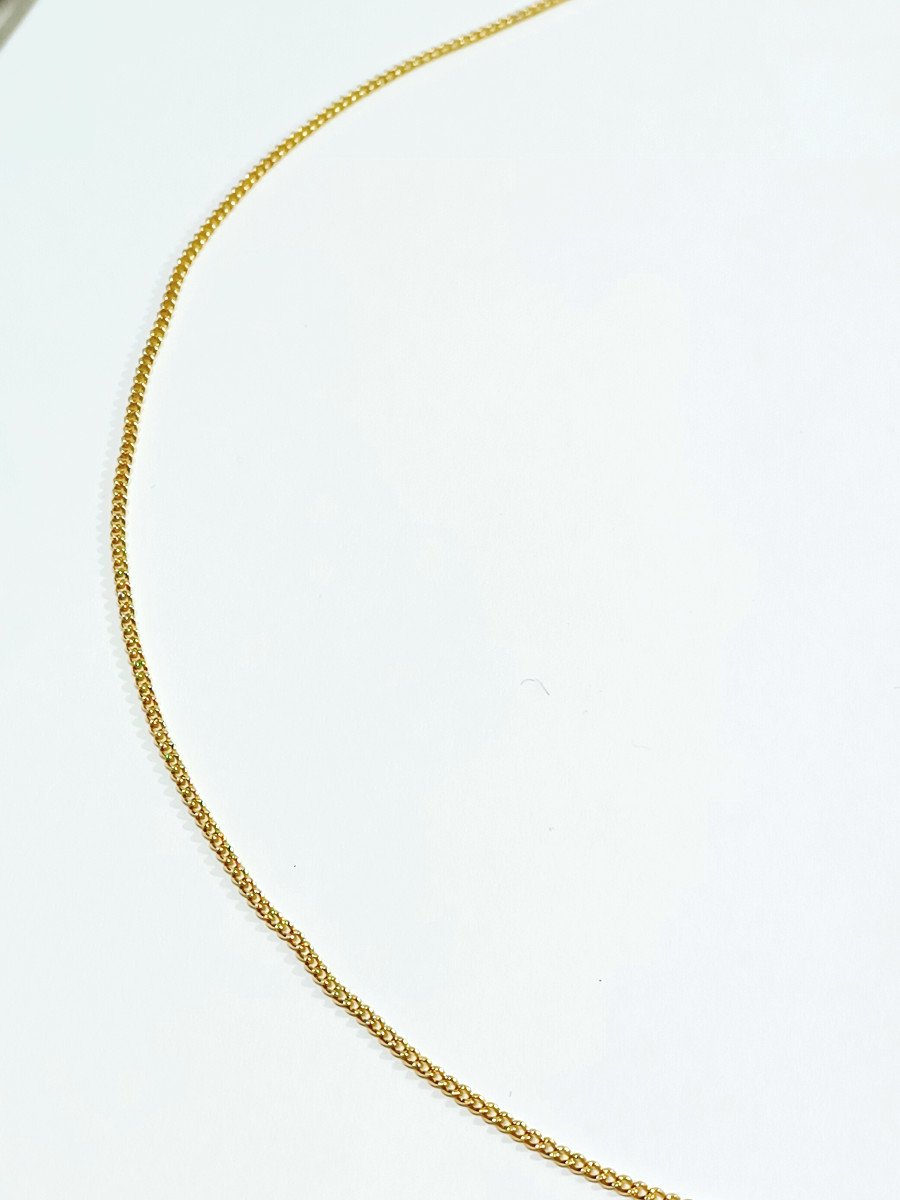 Curb Link Gold Chain   -photo-4