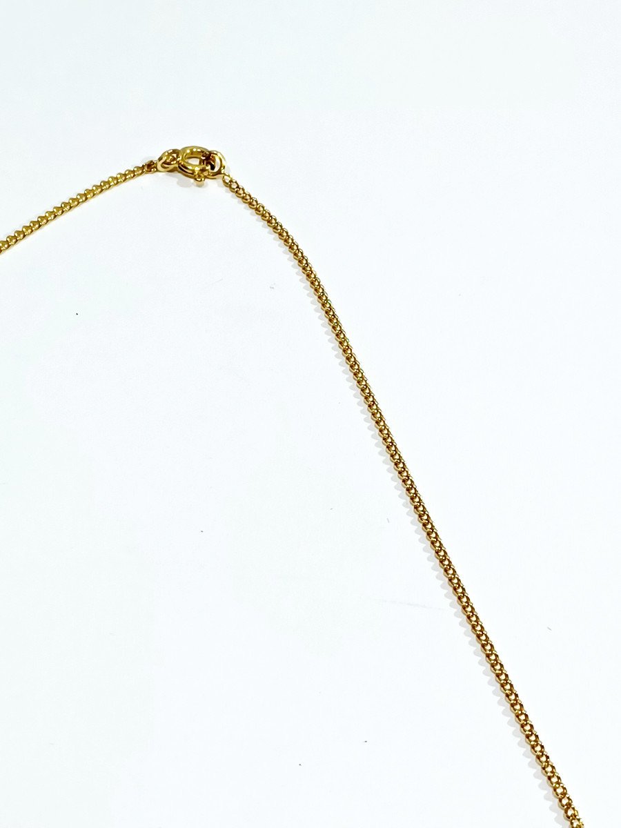 Curb Link Gold Chain   -photo-2
