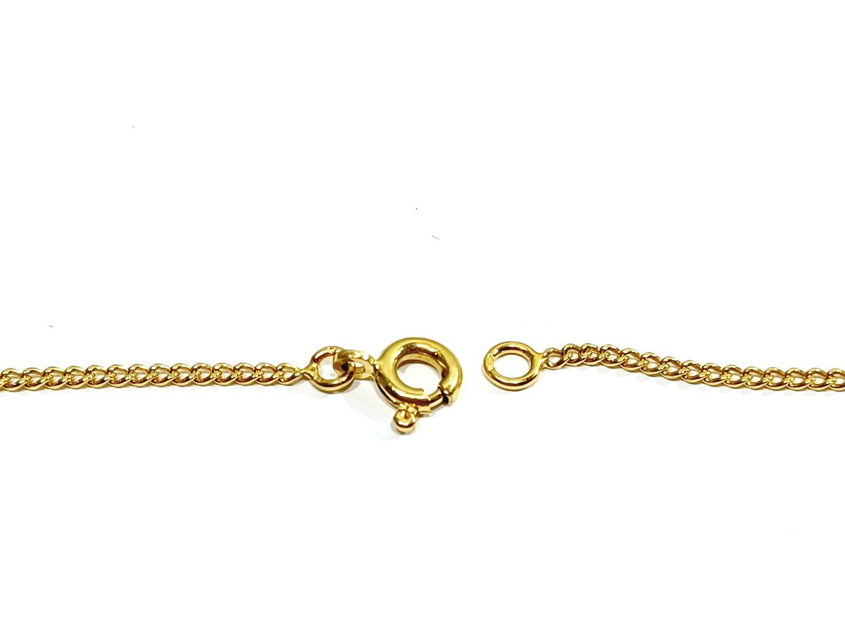 Curb Link Gold Chain   -photo-4