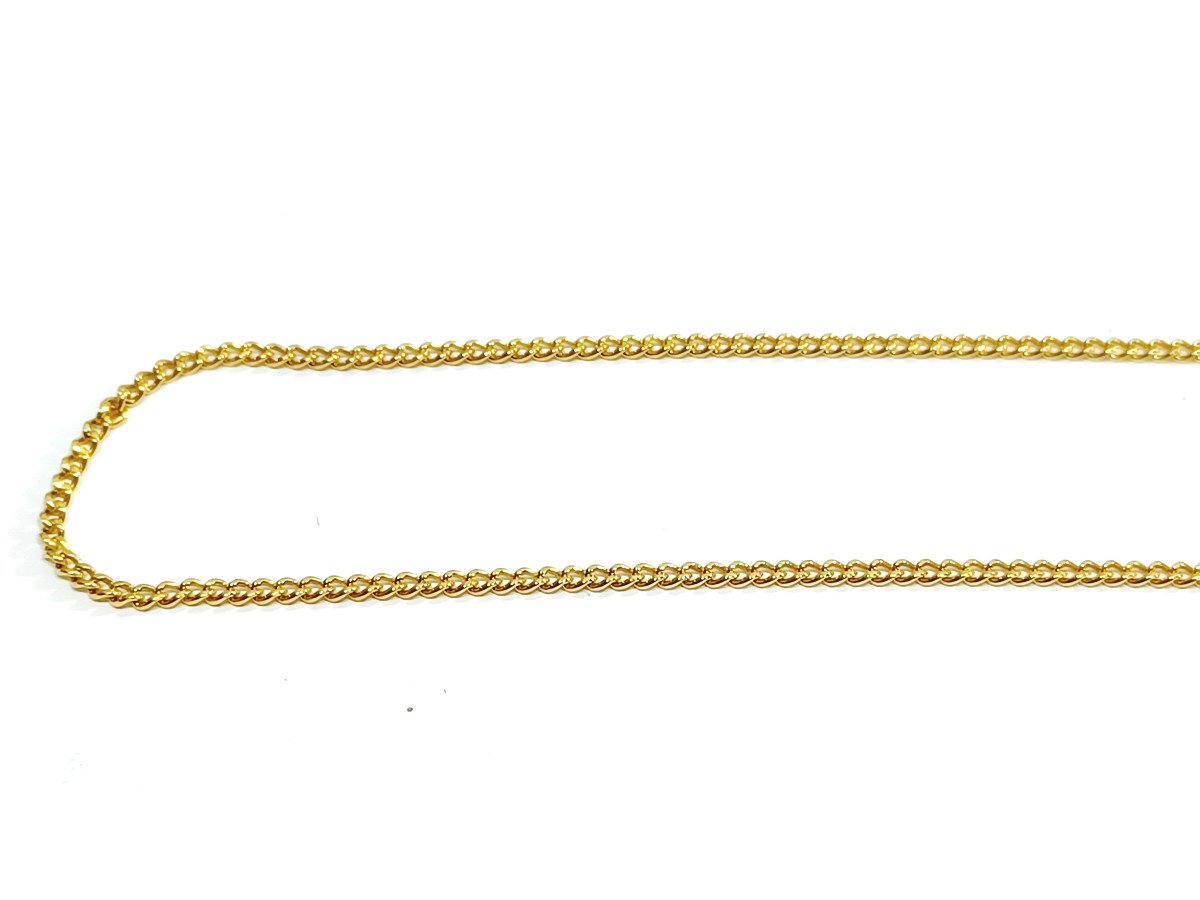 Curb Link Gold Chain   -photo-5