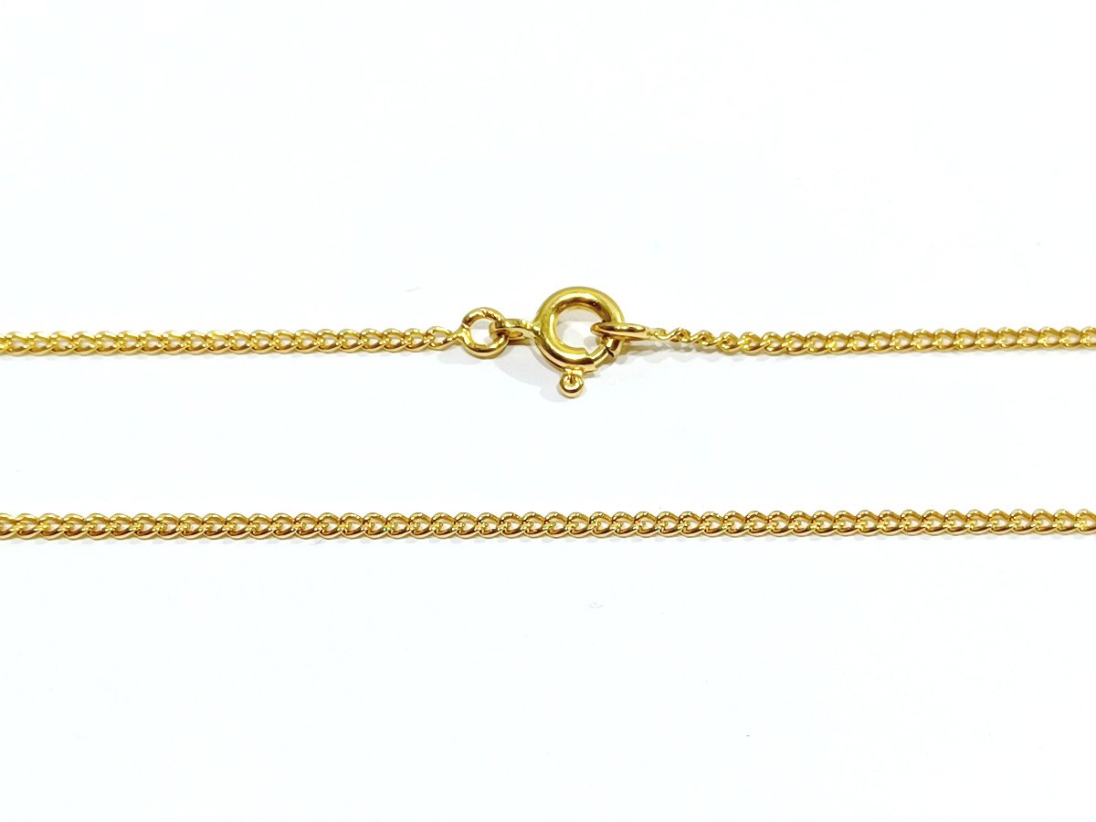 Curb Link Gold Chain   -photo-6