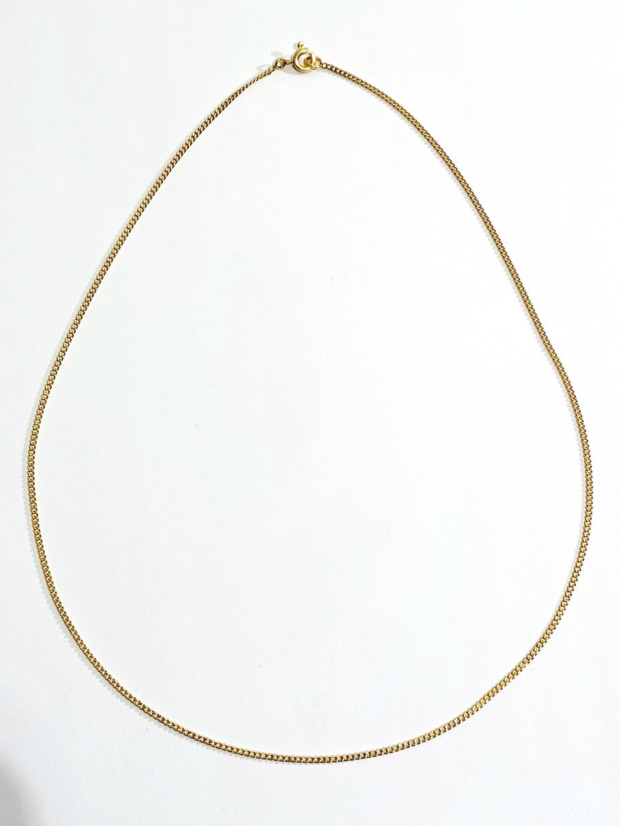 Curb Link Gold Chain	   