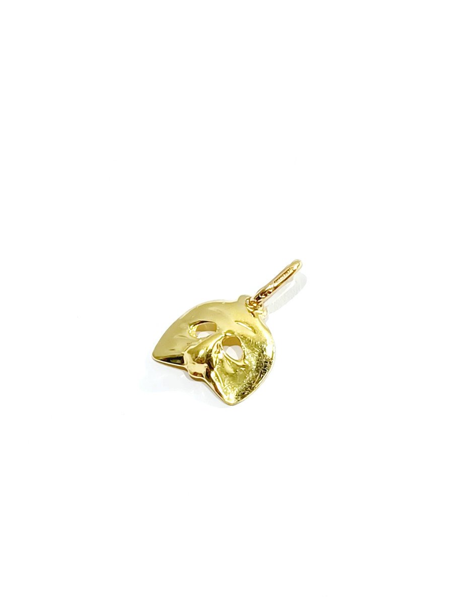 Pendentif Masque Italien En Or -photo-1