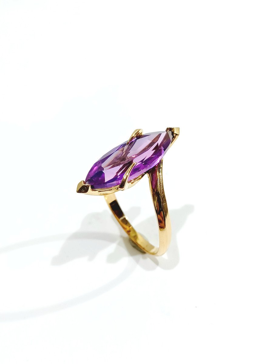 Amethyst And Gold Ring -photo-4