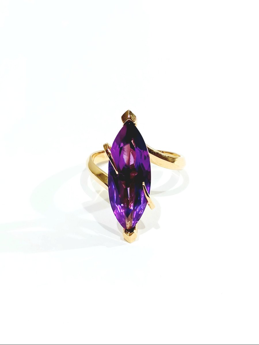Amethyst And Gold Ring -photo-1