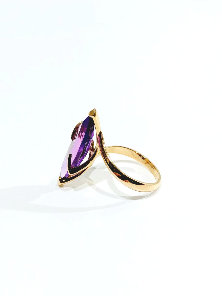 Amethyst And Gold Ring -photo-2