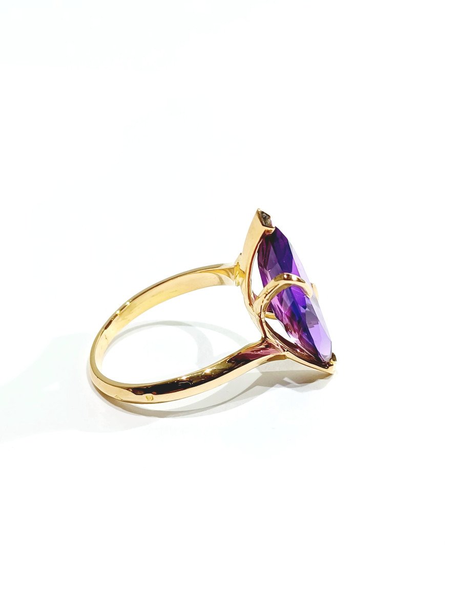 Amethyst And Gold Ring -photo-4