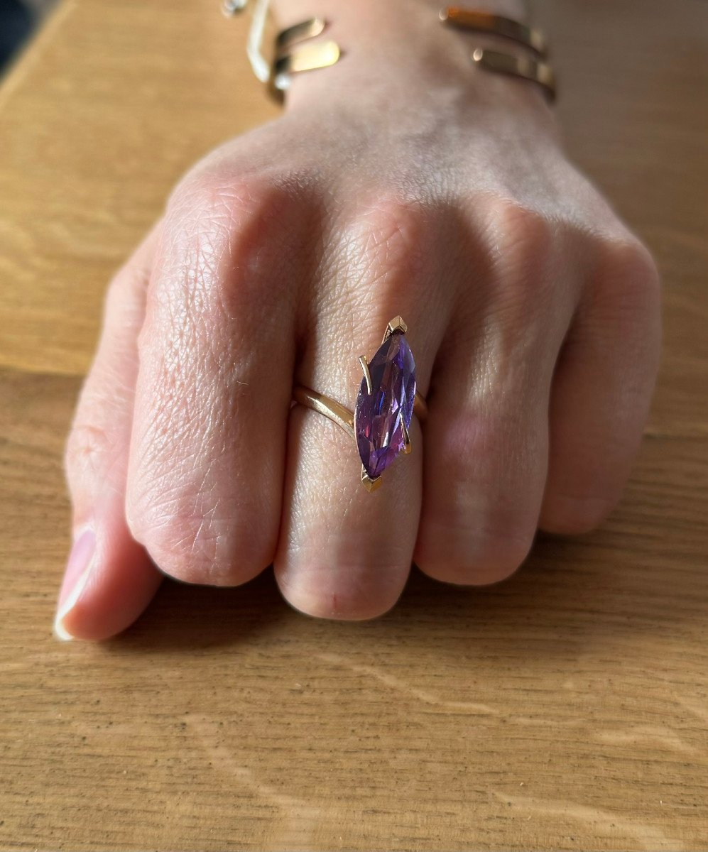 Amethyst And Gold Ring -photo-8