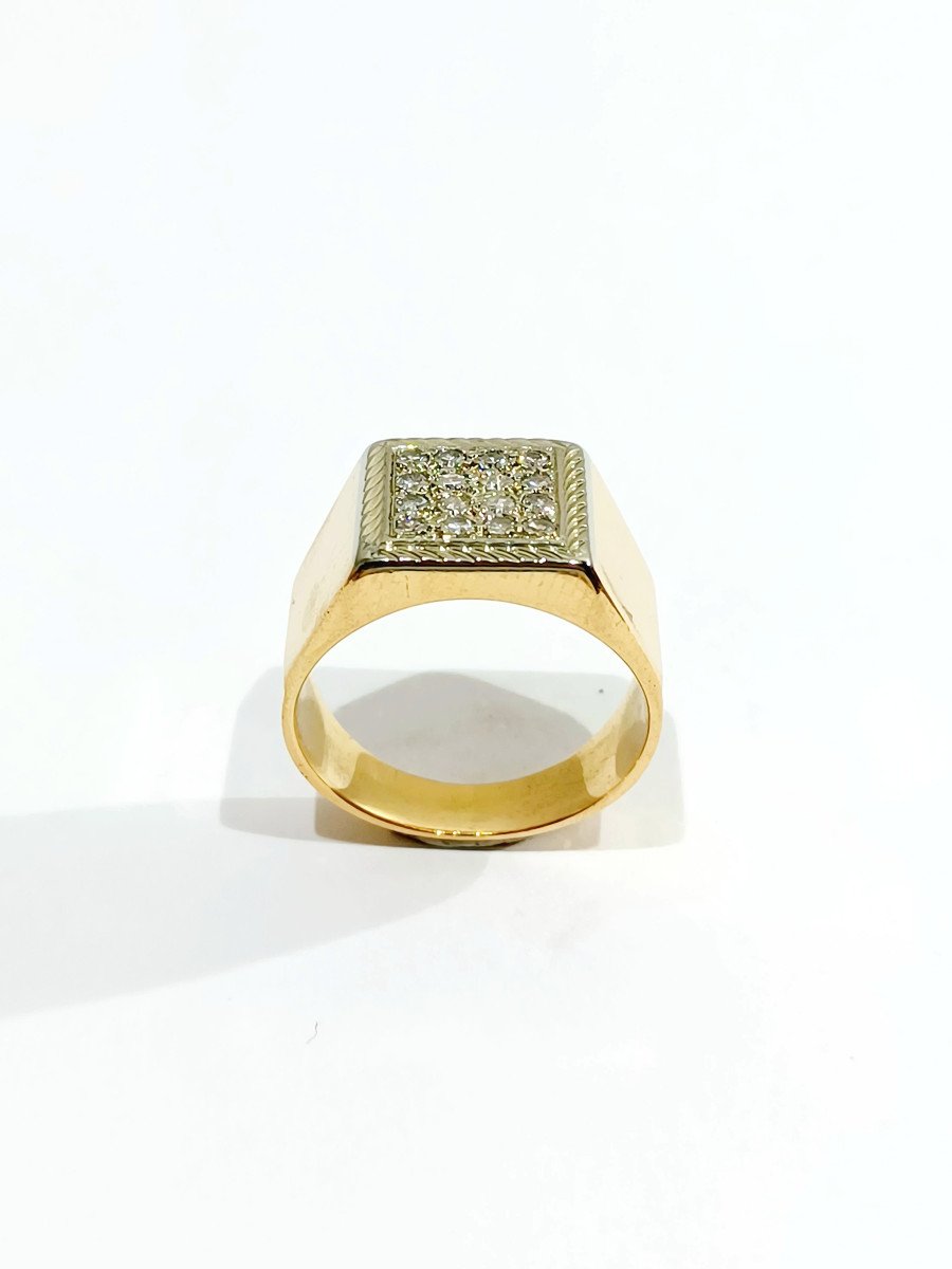 Ring In Rose Gold And Diamond Paving -photo-2