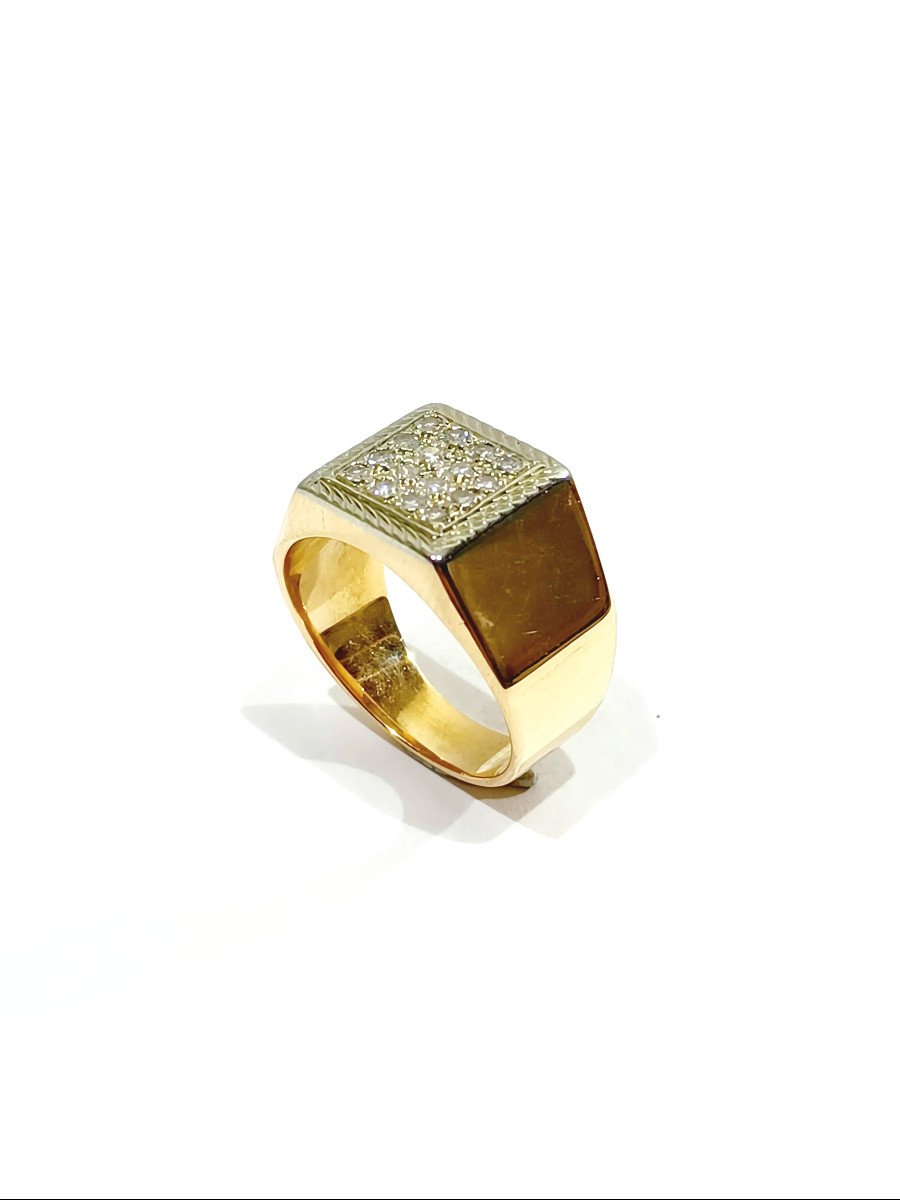 Ring In Rose Gold And Diamond Paving -photo-4