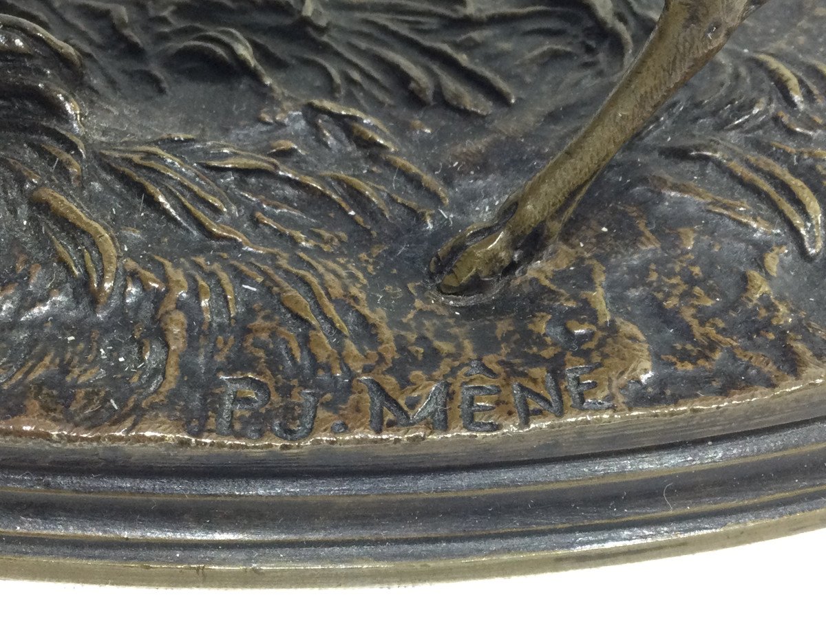 Pierre-jules Mêne - Cerf En Bronze-photo-7