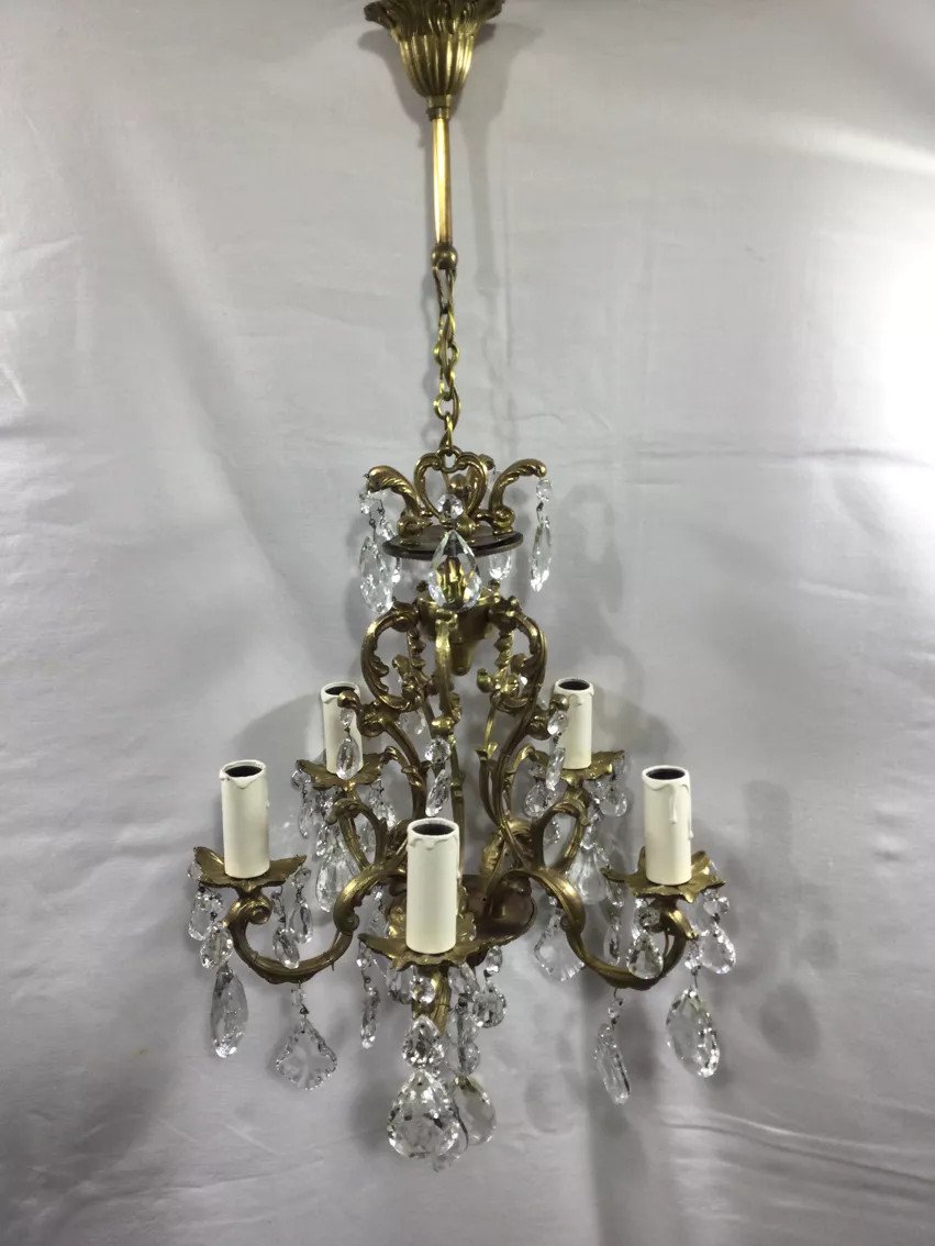 5-light Cage Chandelier -photo-3