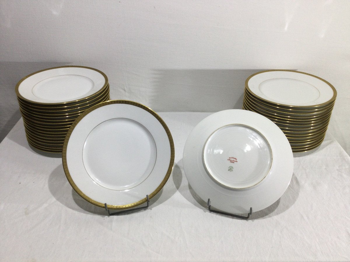 Limoges Porcelain Table Service Maison Paul Klotz -photo-2