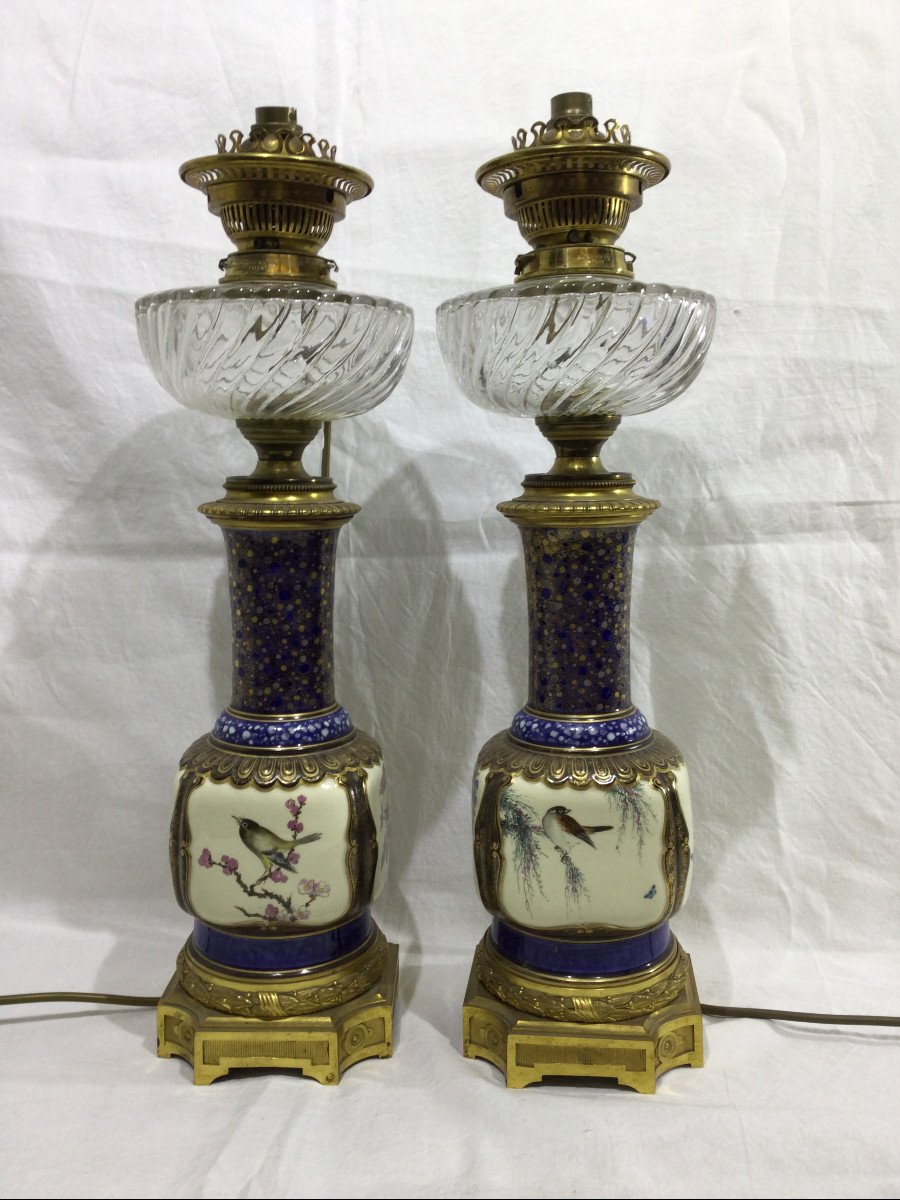Paire De Lampes Napoléon III