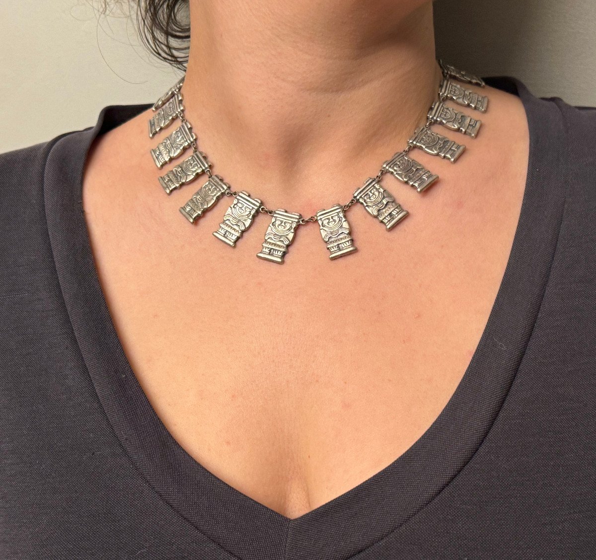 Collier Mexicain En Argent -photo-7