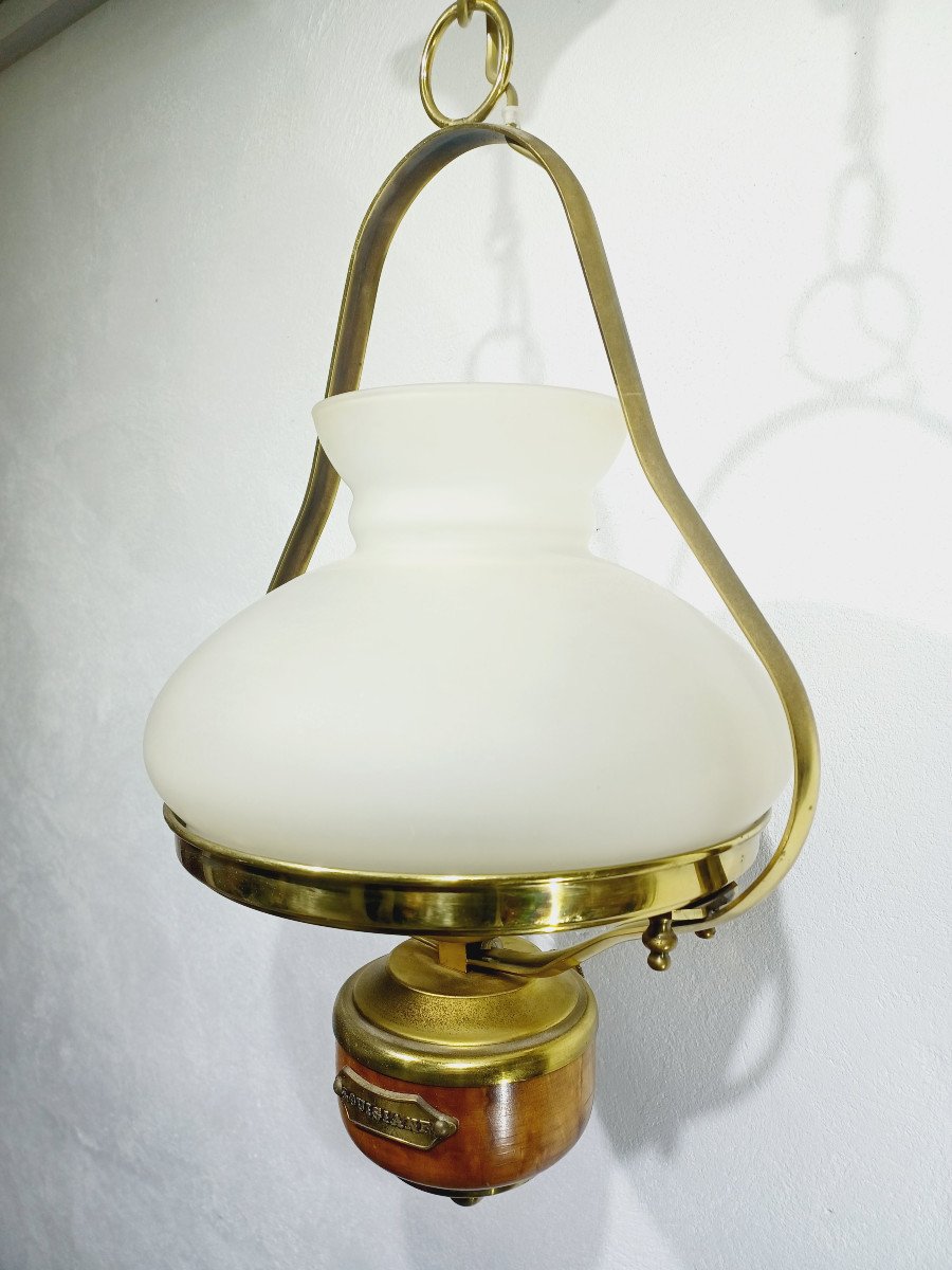 Marine Bronze And Wood Pendant Lamp -photo-5