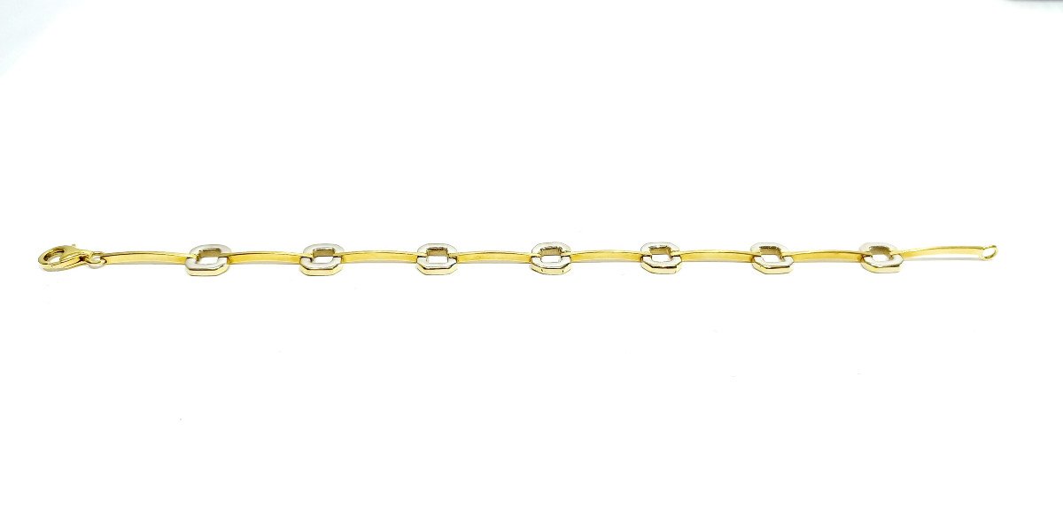 Bracelet In Yellow And White Gold-photo-1