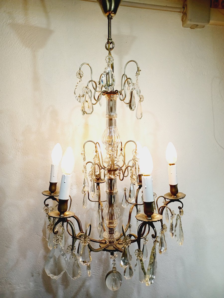 Lustre 6 Lumières Cristal -photo-8