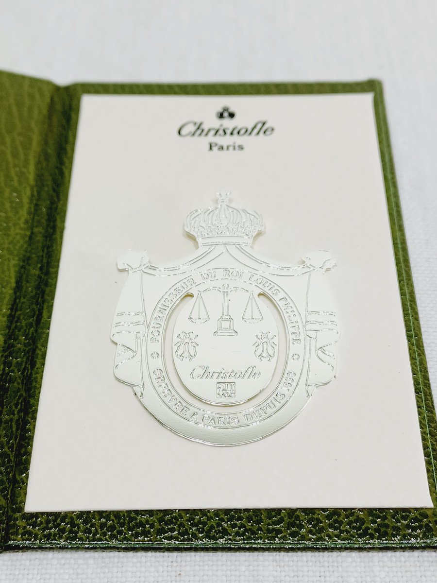 Christofle – Pair Of “escutcheon” Bookmarks-photo-8