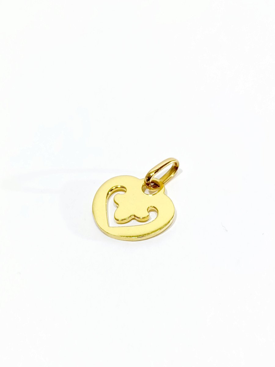 Perrin - Pendentif Or Coeur L&eacute;gende -photo-2