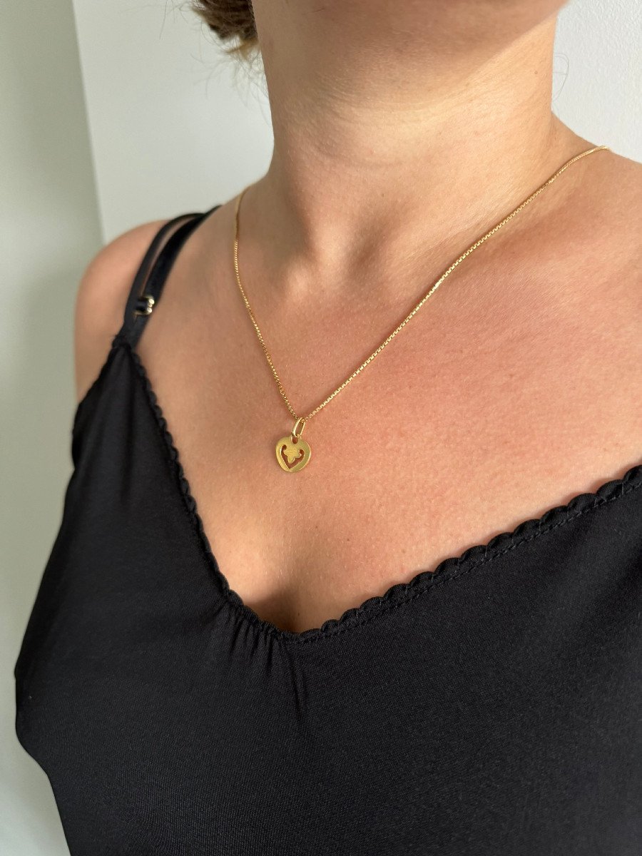 Perrin - Pendentif Or Coeur L&eacute;gende -photo-7