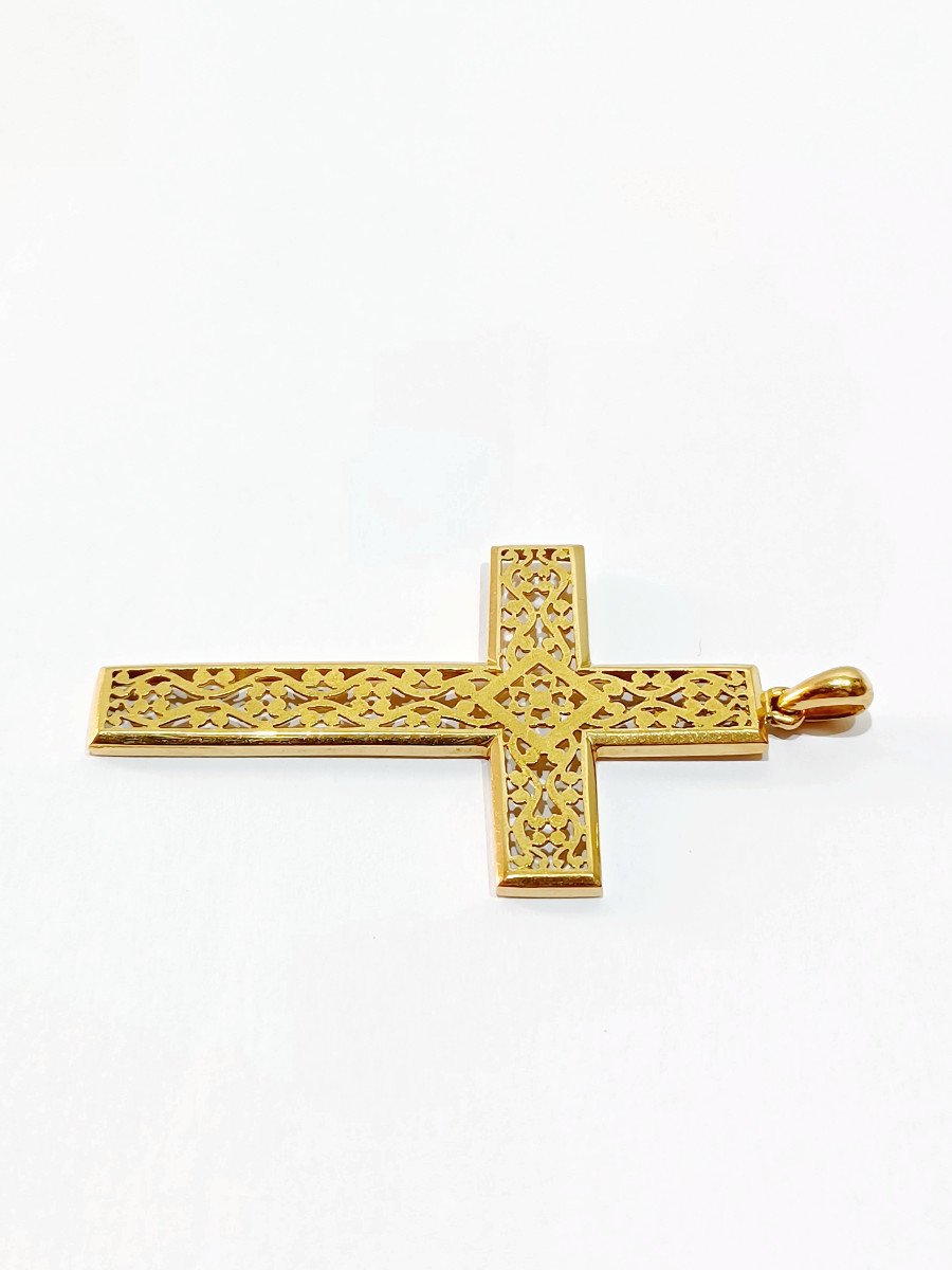 Croix En Or Ajouré-photo-2
