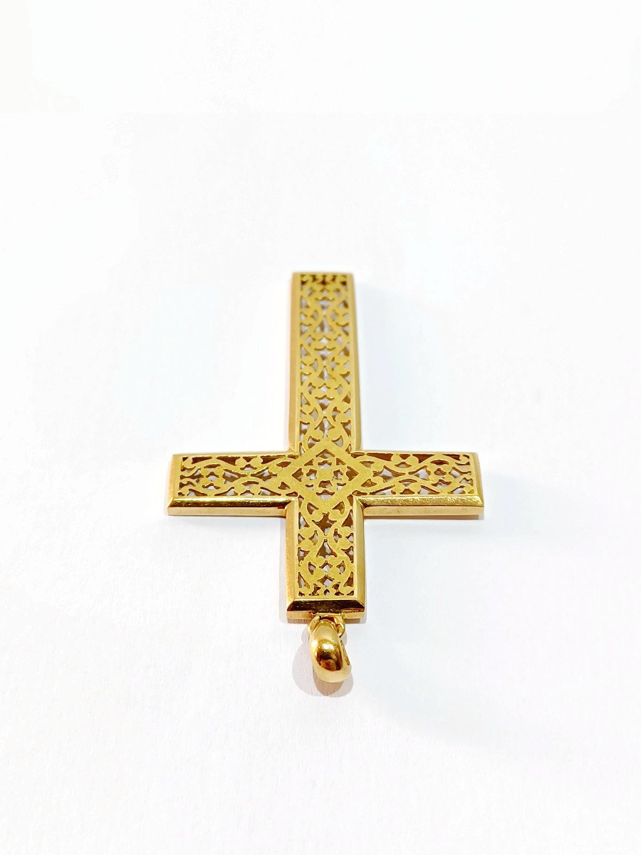 Croix En Or Ajouré-photo-3