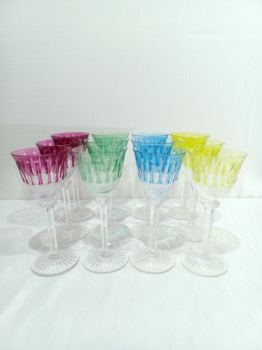 Saint Louis – 12 Tommy Model Wine Glasses