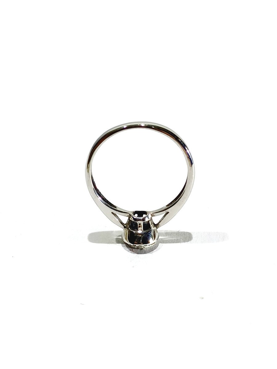 Bague Or Blanc Et Pavage Diamants -photo-2