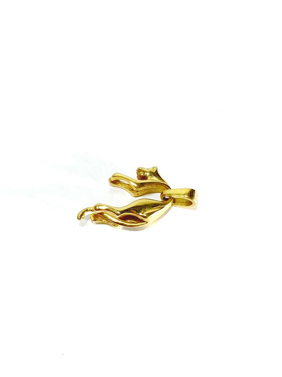 Pendentif Gu&eacute;pard En Or -photo-2