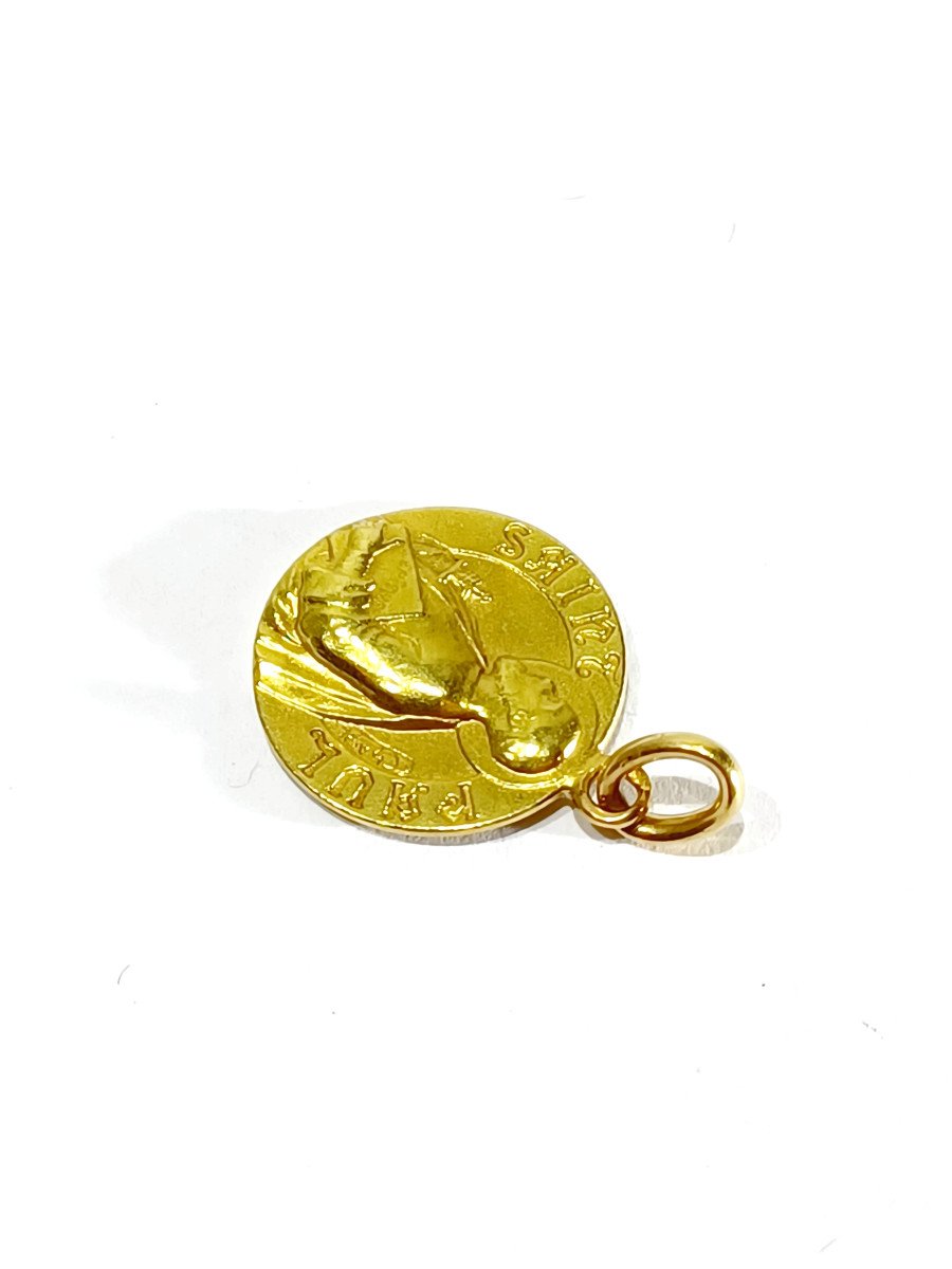Médaille Saint Paul En Or -photo-4