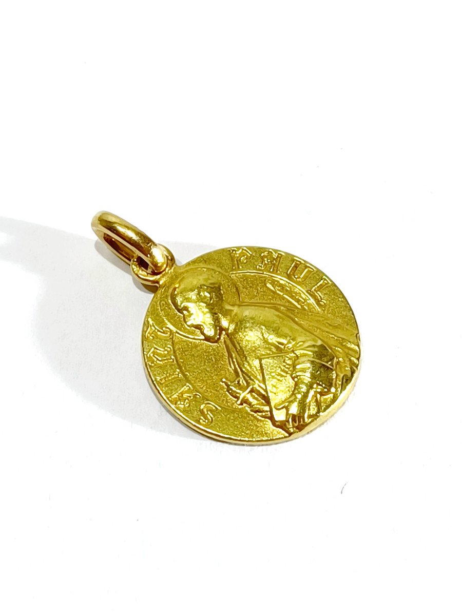 Médaille Saint Paul En Or -photo-4