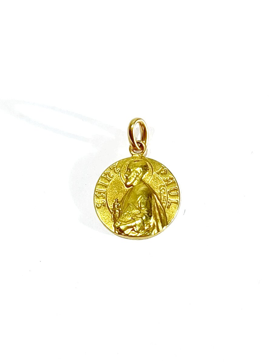 Médaille Saint Paul En Or 