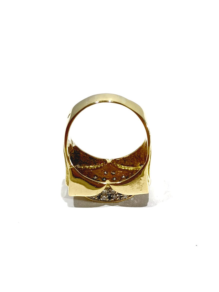 Bague Or Pavage 44 Diamants -photo-2