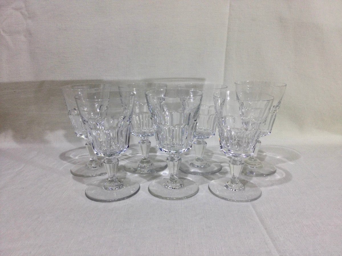 Baccarat – 7 Missouri Model Red Wine Glasses -photo-3