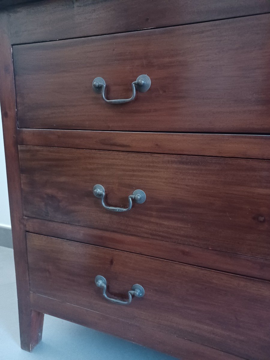 Three-drawer Exotic Wood Chest Of Drawers-photo-8