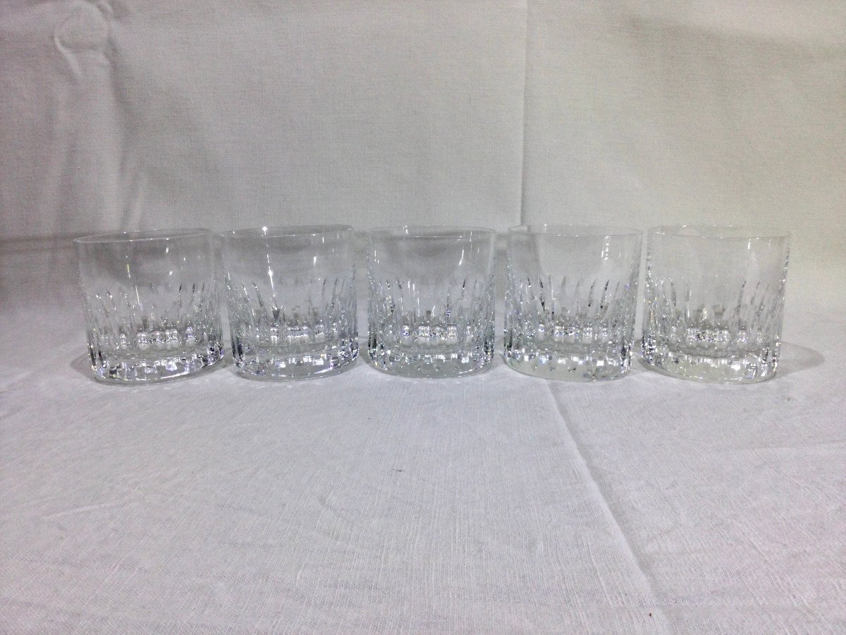 Saint-Louis - 5 Verres/gobelets à Whisky Modèle Jersey