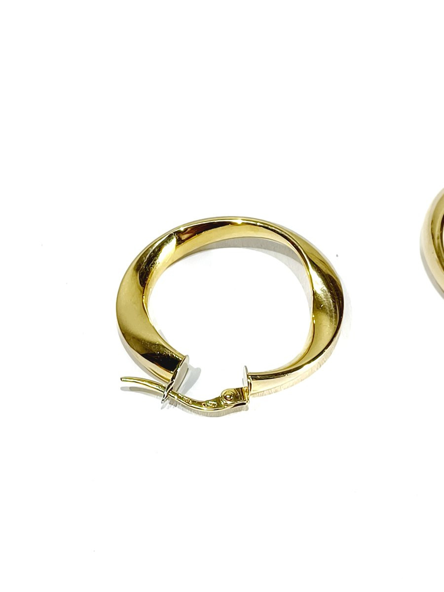 Paire De Boucles d&#039;Oreilles Cr&eacute;ole En Or-photo-6