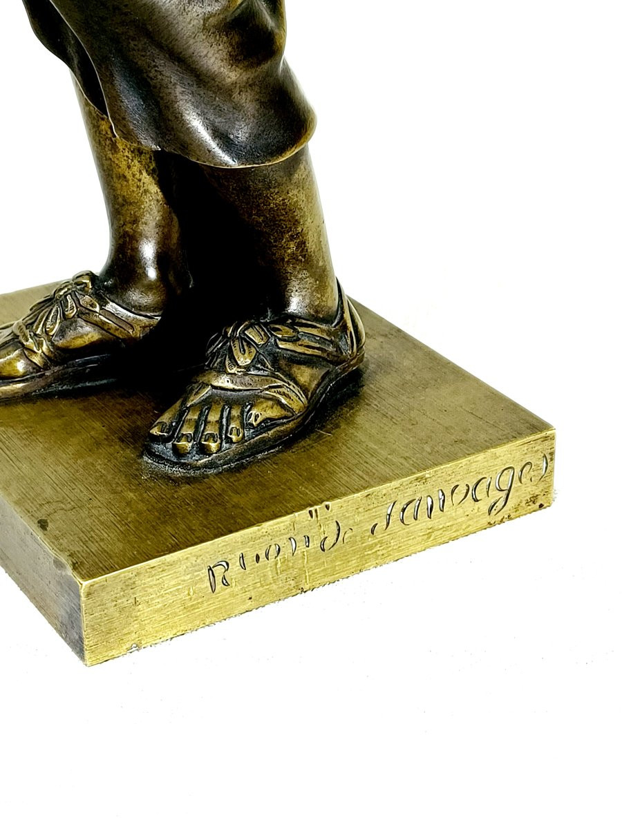 R. Tion Sauvage - Sculpture En Bronze Diane De Gabies Artémis-photo-1