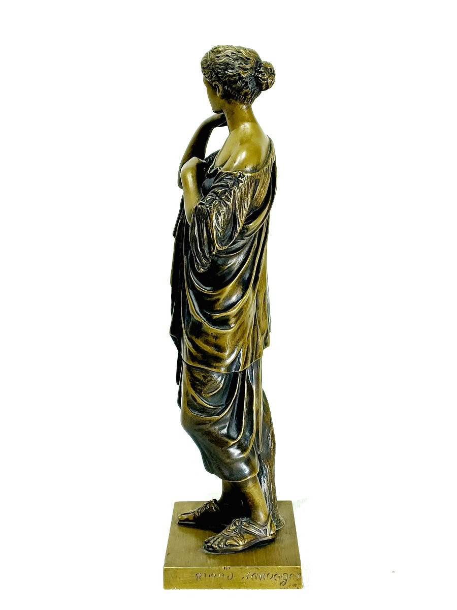 R. Tion Sauvage - Sculpture En Bronze Diane De Gabies Artémis-photo-3