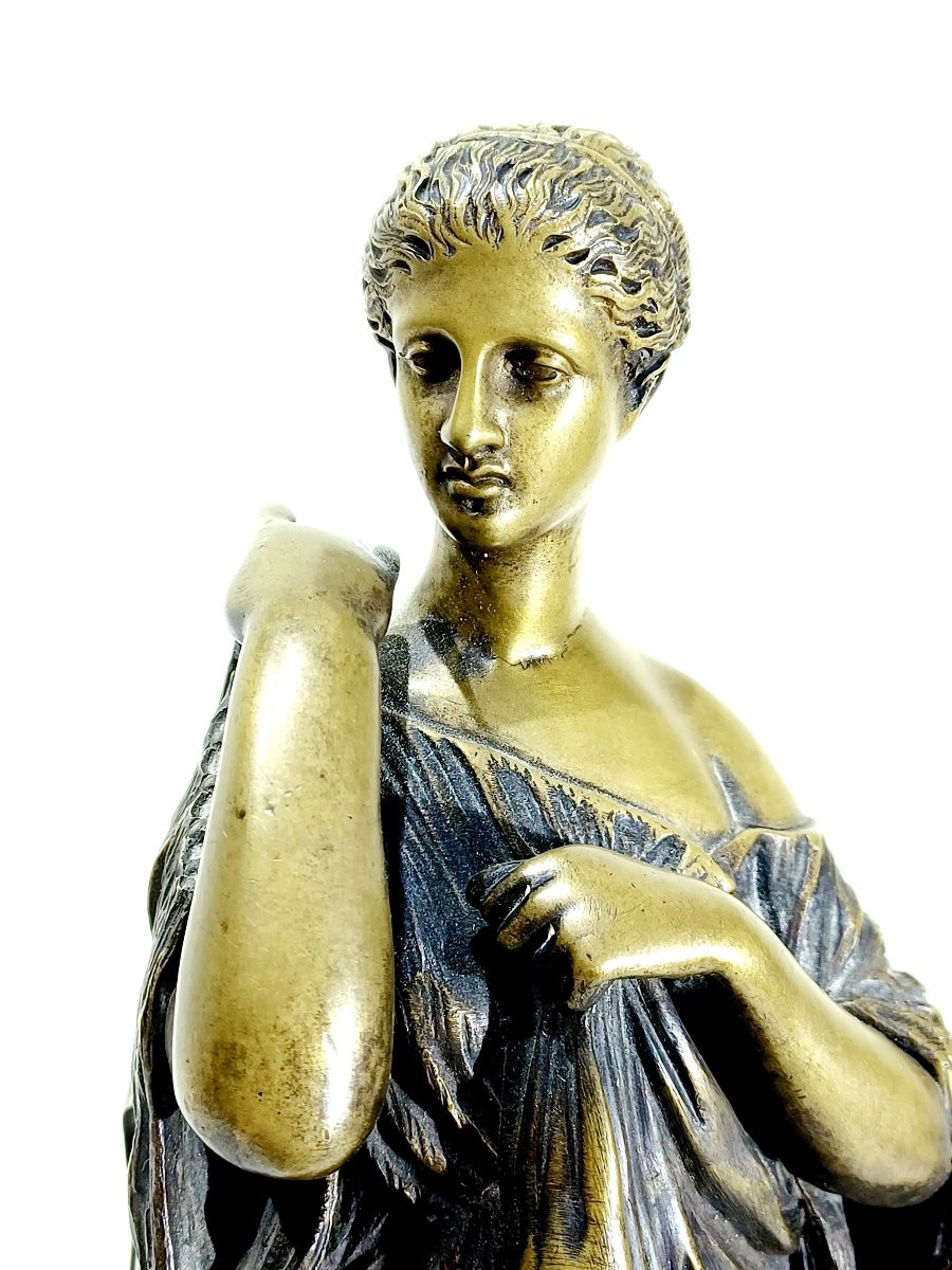 R. Tion Sauvage - Sculpture En Bronze Diane De Gabies Artémis-photo-7
