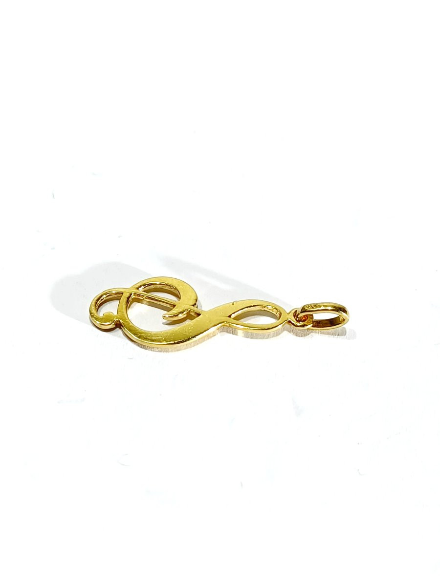 Pendentif "note De Musique" En Or -photo-5