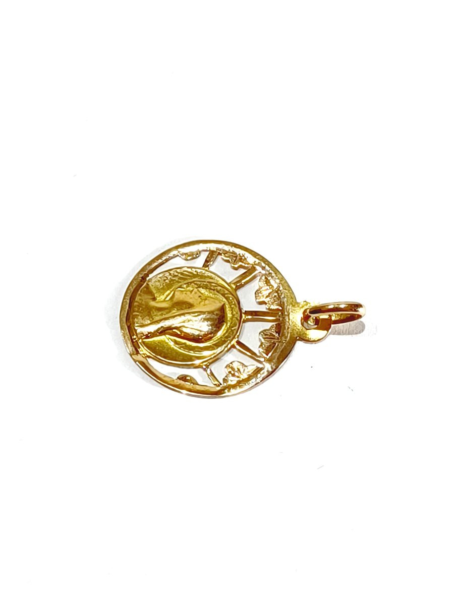 Médaille En Or Rose De La Vierge -photo-3