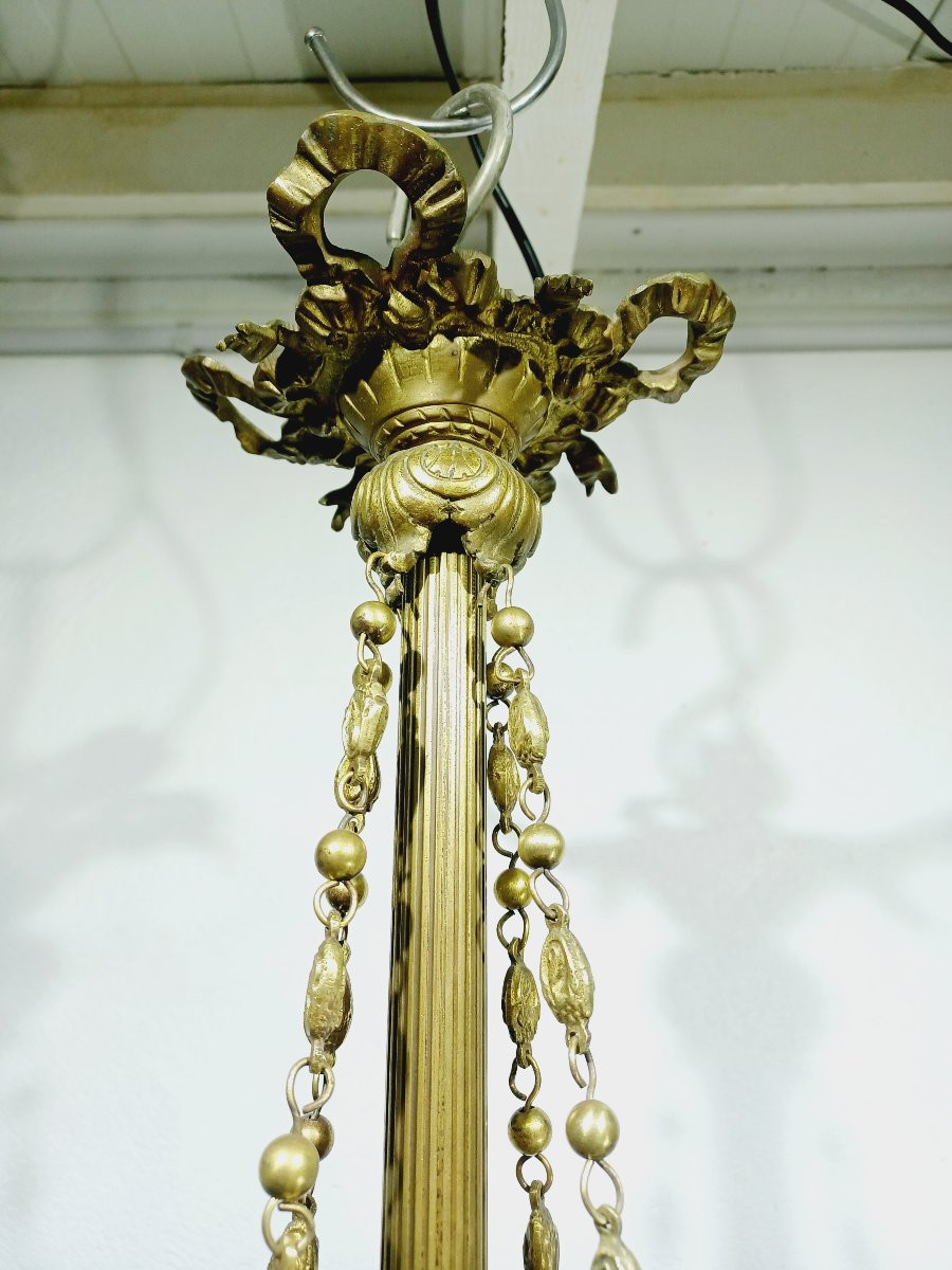 Louis XVI Style Ram Chandelier -photo-2