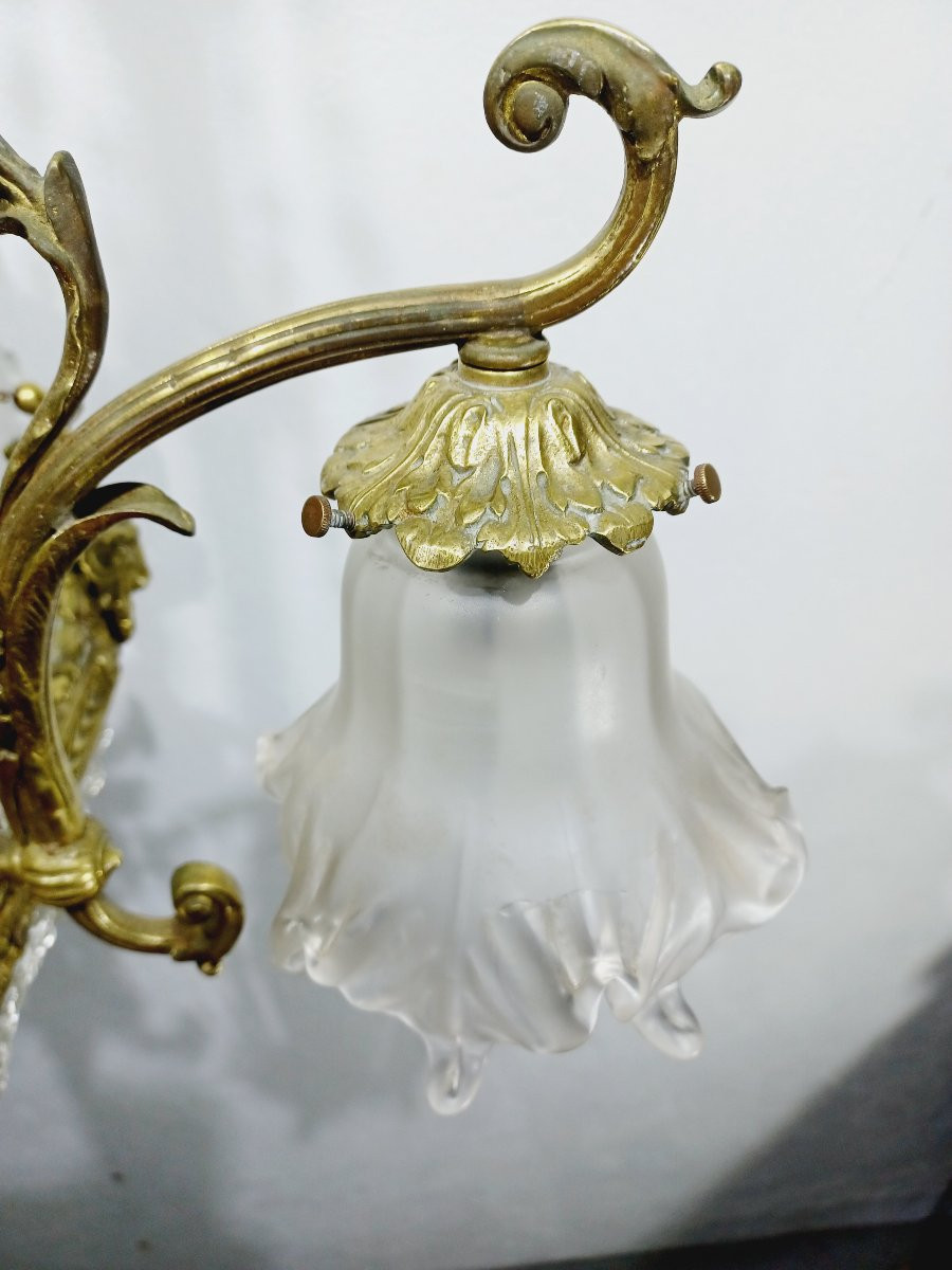 Louis XVI Style Ram Chandelier -photo-6
