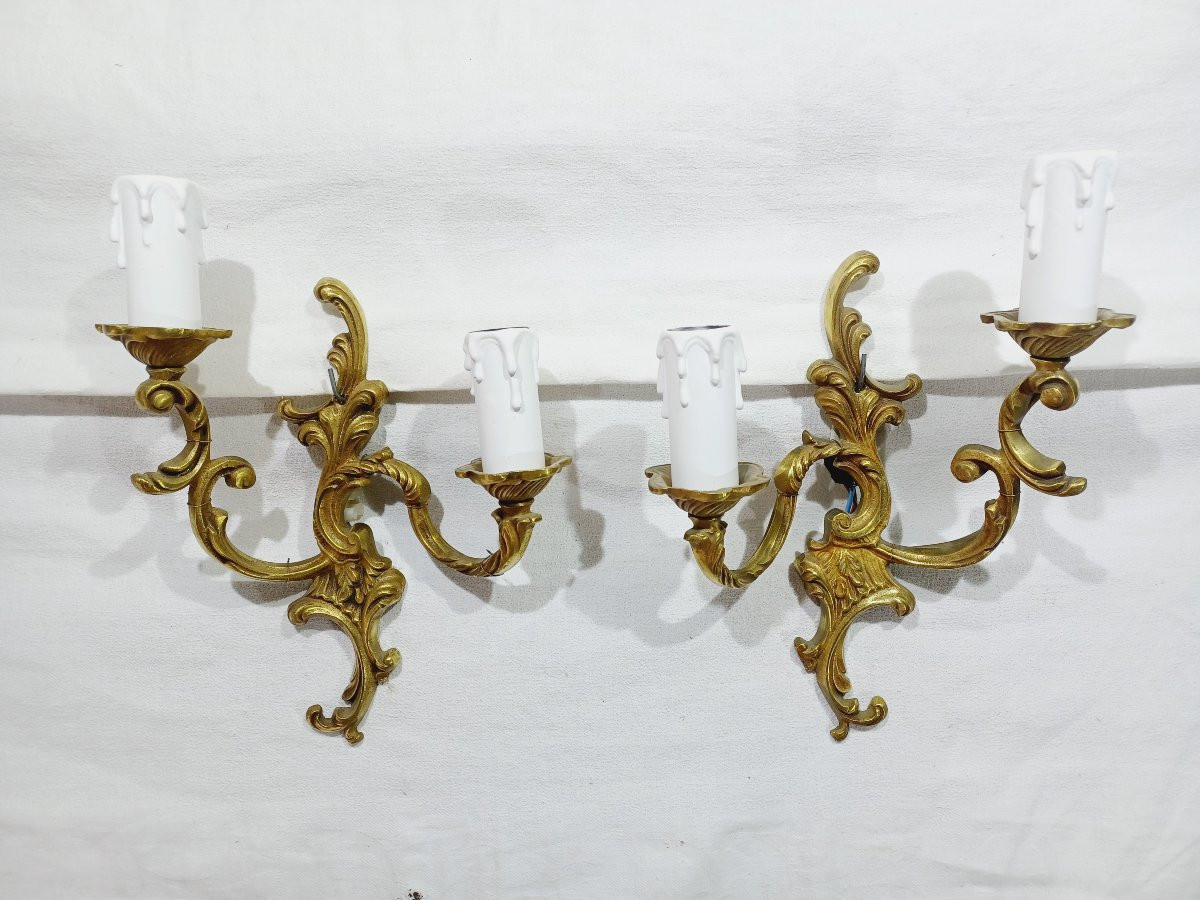 Pair Of St. Louis XV Wall Lights -photo-2