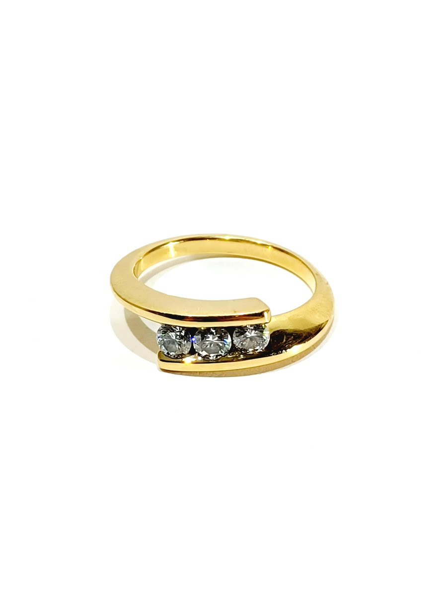 Alliance or et diamants -photo-3