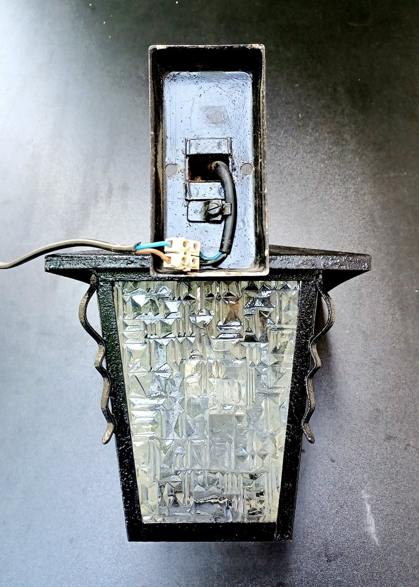 Lanterne 1 lumière fer forgé-photo-7